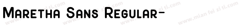 Maretha Sans Regular字体转换